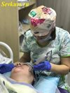 Практическое занятие в нашем Лицензированном Учебном Центре Медицинской и Эстетической Косметологии.
