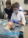 Механическая чистка лица. Практическое занятие в Лицензированном Учебном Центре Медицинской и Эстетической Косметологии.